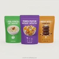 Sachet à fond plat en BOPP personnalisé à faible MOQ, sûr pour les aliments, pour flocons d'oignon déshydratés