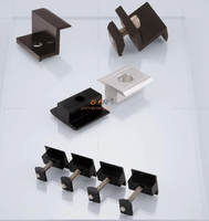 Colliers de fixation solaires en aluminium anodisé, collier intermédiaire, collier d'extrémité, accessoires de support PV pour modules photovoltaïques encadrés, montage sur toit et au sol
