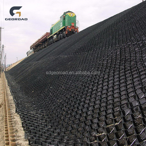 <span class=keywords><strong>HDPE</strong></span> <span class=keywords><strong>geocell</strong></span> Kết cấu bề mặt tế bào <span class=keywords><strong>geocell</strong></span> cho độ dốc giữ lại tường geocells - Product Image 4