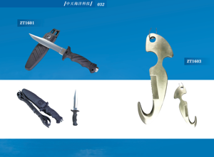 Couteau de plongée personnalisé avec logo OEM, outil de coupe multifonctionnel pour la plongée sous-marine - Product Image 4