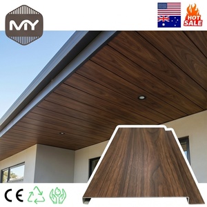 Metal color <span class=keywords><strong>madera</strong></span> para exteriores, techo metálico con sistema <span class=keywords><strong>de</strong></span> encaje macho <span class=keywords><strong>y</strong></span> hembra, impermeable, para aleros arquitectónicos <span class=keywords><strong>y</strong></span> sofitos 2026 - Product Image 1