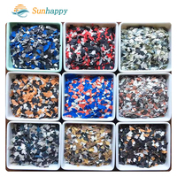 Peinture pour sols en résine époxy 100% solide avec paillettes de mica, anti-rayures, pour béton, garage, route, revêtement de sol époxy