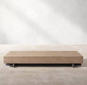 خشب ساج حديث للأماكن الخارجية ، مقاوم للماء والأشعة تحت البنفسجية ، أثاث حدائق من الخشب الصلب الصم ، لساحات الحدائق والفنادق - Product Image 6