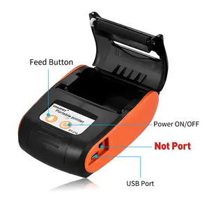 PT210 58MM Bluetooth-Thermo drucker Tragbare drahtlose Empfangs maschine für Windows Android iOS