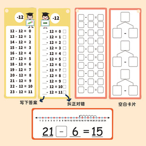 Tarjetas de Matemáticas Personalizadas con Esquinas Redondeadas para Multiplicación y División, 15 Tarjetas, 3.º y 4.º Grado, Mejora la Velocidad y la Retención - Product Image 2