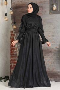 Forza motrice Turkish Abaya ultimissimi disegni Abaya Eid Party Islamic Dress Basic abito lungo senza maniche abito musulmano per donna - Product Image 4