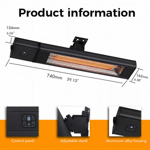 Calentador de Patio de Infrarrojos Lejanos de 1800w de Alta Calidad para Baño y Exteriores, Montado en la Pared, Más Vendido - Product Image 6