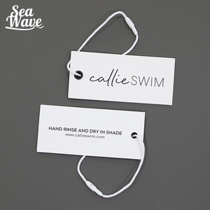 Custom Swing hang Tags Brand Name Luxury Metal Eyelet Clothing Tag Pin Embossed UV Print <strong>Cardboard</strong> Label Tag - Product Image 4