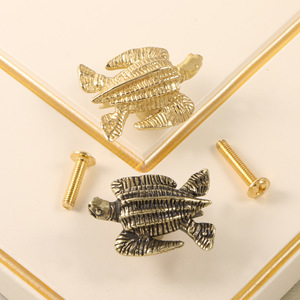 Money Turtle Brass <strong>Door</strong> for Cabinets, Children's Bedrooms, and Wardrobes Pulls. - Product Image 2