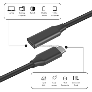 20V 10Gbps USB C 3.1 Gen 2สาย4K 60Hz เอาต์พุตวิดีโอ PD ชาร์จเร็ว PD สำหรับโทรศัพท์16 <span class=keywords><strong>Huawei</strong></span> MateBook iPad <span class=keywords><strong>Chromebook</strong></span> - Product Image 3