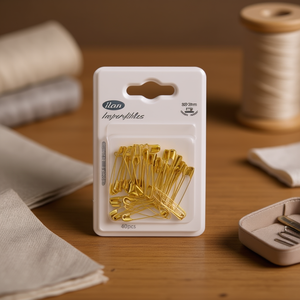 Spille di Sicurezza Ilan 32mm Dorate, 40 Pezzi per Cucito e Artigianato - Product Image 2