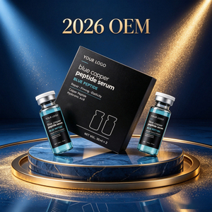 Sérum facial au peptide bleu GHK Cu de haute qualité, formule bio-affinante et apaisante, apaise les sensibilités, améliore l'absorption cutanée - Product Image 4