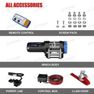 วินซ์ไฟฟ้า IP67 4000 ปอนด์ ความเร็วสูง 4x4 พลาสมา ดีซี 12 โวลต์ สำหรับรถเอทีวี/ยูทีวี 4x4 - Product Image 5