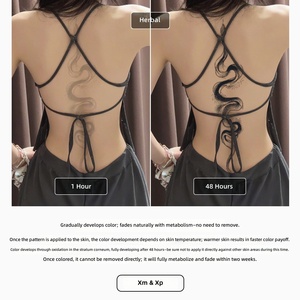 XMXP Rebirth Transformation Spine Snake Adesivo per Tatuaggio Erboristico Donna Impermeabile Lunga Durata Realismo Succoso di Alta Gamma - Product Image 5