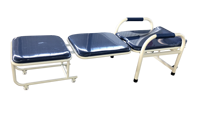 Lit de chaise d'accompagnement d'hôpital pliable robuste-Matelas en mousse à mémoire de forme pliant 1 seconde pour les soins aux patients