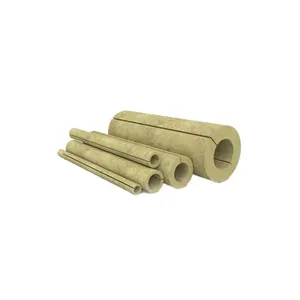For your selection Industrial Pipe Mineral Wool Sections Jacket Insulation tube rock wool tube pipe