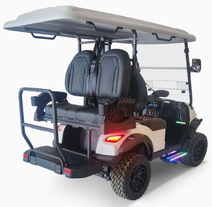 Voiturette de golf électrique de luxe 4 places, moteur 5KW, vitesse 30km/h, batterie lithium, capacité de charge 300kg, sièges silencieux et confortables, carrosserie élégante - Product Image 4