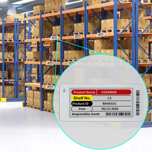 ป้ายหิ้งอิเล็กทรอนิกส์จอแอลซีดี2.4นิ้วสำหรับคลังสินค้าที่มีระบบการดึง ESL สามารถรองรับการพัฒนาหน้าจอ E-Ink ขนาด2.6นิ้ว - Product Image 1