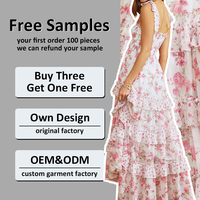 Robes florales personnalisées pour femmes, robes élégantes pour femmes, robes d'été pour femmes, fabricants de vêtements pour femmes, robes décontractées pour femmes