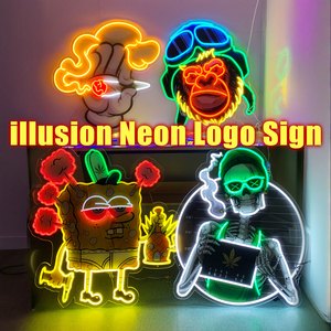 Custom 3D UV Printed LED Neon Sign Spaceman Comic Anime Light-Up Art Decoration for Home Office & Shops (Acrylic) - Product Image 2