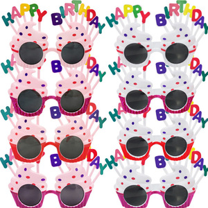 Lunettes de fête en forme de cupcake, accessoires de fête en plastique, design de dessin animé pour les célébrations d'anniversaire - Product Image 1