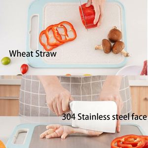 2024 New Kitchen Antibacterial Premium Eco-Friendly Fashionable Stainless Steel Silver 304 Chopping Cutting <b>Board</b> - Product Image 3