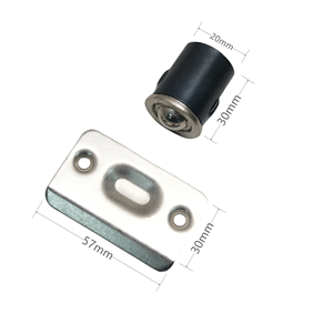 Modern Door Ball <strong>Catch</strong> <strong>Adjustable</strong> <strong>Roller</strong> <strong>Catch</strong> Polished Nickel Zinc Alloy Screws Strike Plates Easy Installation for Kitchen - Product Image 5