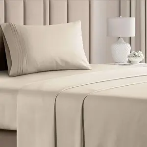 Juego de cama y fundas de almohada de algodón 100% personalizado al por mayor juego de cama de cuatro piezas