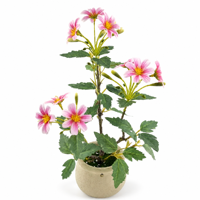 Vente en gros de plantes artificielles en pot, bonsaïs blancs, arrangements floraux simulés pour la décoration intérieure de table et de la maison