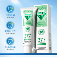 SADOER Fabricant Vente en Gros Dentifrice Blanchissant 377 Saveur Menthe Anti-Caries Haleine Fraîche Protection Buccale ODM/OEM