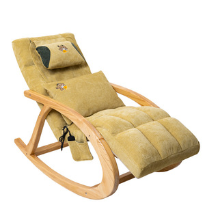 Smart Massage Rocking Chair Full Body <b>Vibration</b> Yellow Home Use - Product Image 1