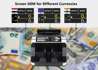AL-7200 Équipement Financier GBP EURO USD Devises Compteur De Billets De Banque D'argent Machine De Comptage De Papier de Machine de Comptage D'argent