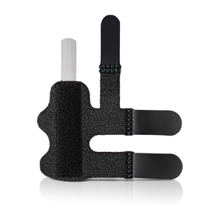 Attelle de doigt bleue de soutien, attelle de rééducation unisexe en tissu respirant pour le soulagement de la douleur arthritique et la protection de base - Product Image 2