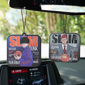 Désodorisant de voiture personnalisé 2026, design Anime Slum Dunk <span class=keywords><strong>Rukawa</strong></span> Kaede, parfum de voiture, aromathérapie, lavande, désodorisant de voiture suspendu - Product Image 1