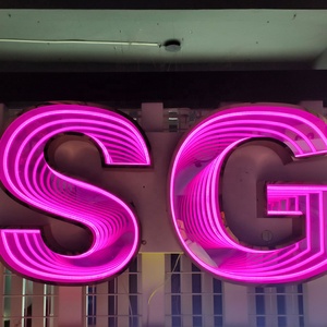 3D Acrylic Led Neon gương dấu hiệu vô cực gương ánh sáng ngoài trời bảng hiệu hộp điện tử LED thư ánh sáng dấu hiệu - Product Image 3