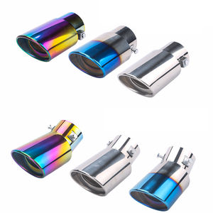 Tubo de <span class=keywords><strong>escape</strong></span> para coche, silenciador de <span class=keywords><strong>cola</strong></span>, tubo de <span class=keywords><strong>escape</strong></span> recto único para modificación de coche - Product Image 1