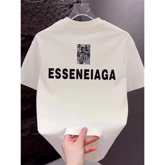 Factory Wholesale Clothes Vintage Summer Cartoon Couple Short Sleeve Printed Polyester Loose Fit O-Neck T Shirt for Men