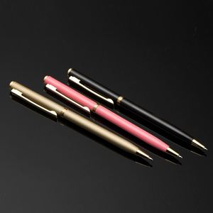 Promotion Metal Classic Slim Spinning Ballpoint <b>Pen</b> With Twist Customized Printed Logo for Manufactures Writing Stationery - Product Image 6