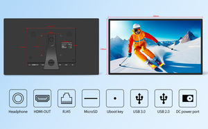 Siêu mỏng 15.6 <span class=keywords><strong>inch</strong></span> Máy tính để bàn hiển thị <span class=keywords><strong>Android</strong></span> <span class=keywords><strong>Tablet</strong></span> PoE Wall Mount màn hình cảm ứng kỹ thuật số biển quảng cáo thương mại Máy nghe nhạc - Product Image 4
