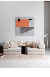 Canapé-<span class=keywords><strong>lit</strong></span> vintage en velours côtelé en forme de L, double usage, pliable, modulaire, <span class=keywords><strong>pour</strong></span> salon, amovible, lavable, gonflable, en acier inoxydable - Product Image 5