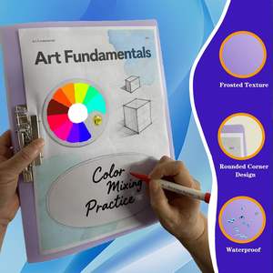Carpeta Morandi A4 con Clip de Doble Resistencia, Material PP, para Exámenes de Hojas Sueltas de Estudiantes y Recibos de Datos de Oficina, Carpeta de Archivo - Product Image 5