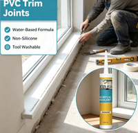 Scellant acrylique économique, écologique, lavable à l'eau, pour la décoration intérieure des bâtiments, remplisseur de joints muraux, directement de l'usine