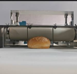 Trancheuses industrielles pour hamburgers Hot Dogs Full & 90% Half Cut <span class=keywords><strong>Hamburger</strong></span> Layer Cake Double Channels Slicer Machine pour restaurants - Product Image 4