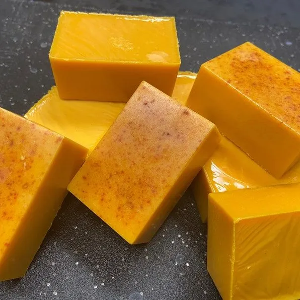 Özel etiket Anti akne Tumeric sabun organik beyazlatma Savon Anti Bouton + Kojic ve Papaya asit yüz şampuan Bar sabun