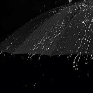 400T Dark Pattern 16 Bone Straight Handle <b>Umbrella</b> Anti-strong Wind Double Lotus Bone 120cm Long Handle <b>Umbrella</b> - Product Image 4