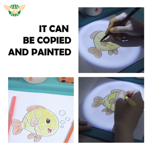 二合一多功能绘图投影仪桌，带折腾环轨迹和儿童绘图投影仪玩具 - Product Image 5