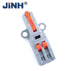 JINH Kompakter 2-Poliger Steckklemmenblock mit Hebelverschluss Schneller Elektrischer Kabelhebelverbinder für Beleuchtung - Product Image 2