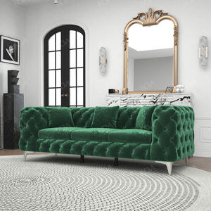 أريكة مخملية فاخرة نوفا ، أثاث منزلي حديث ، أريكة مقطعية ، طقم قماش تشيسترفيلد - Product Image 6