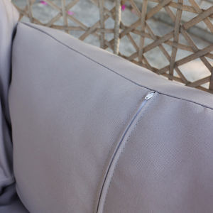 Ensemble de chaises suspendues de jardin Balançoire en osier confortable avec coussin Chaise d'extérieur œuf à siège unique pour adulte - Product Image 3