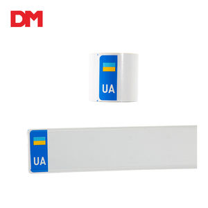 Placa de matrícula para coche de estilo europeo, placa de matrícula en blanco de 520X110 Mm, con logotipo E, venta al por mayor, DM8200G - Product Image 6